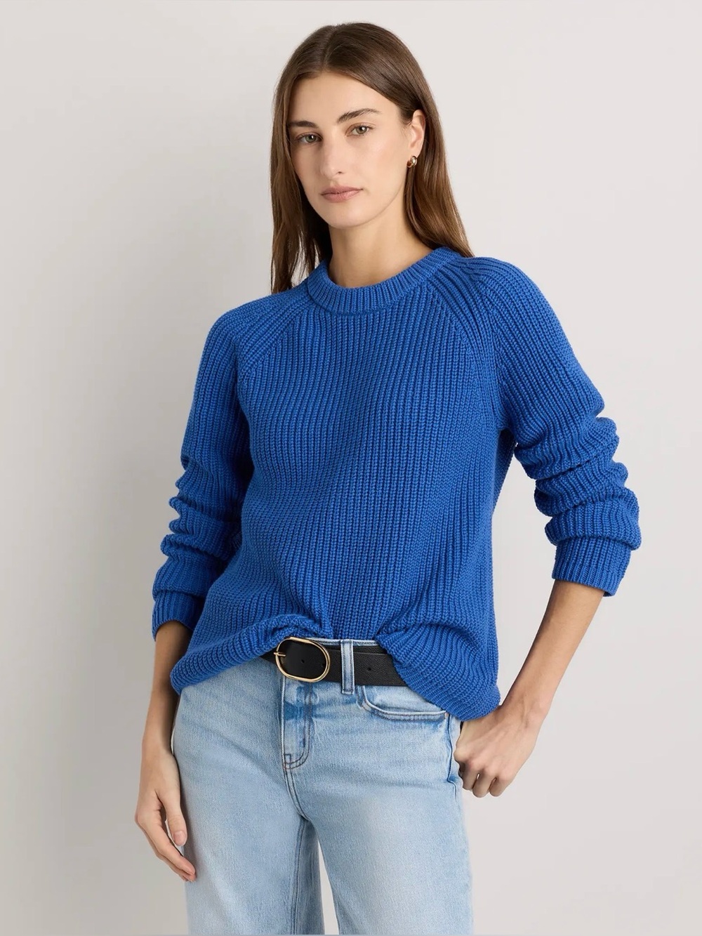 100% Organic Cotton Fisherman Crew Sweater